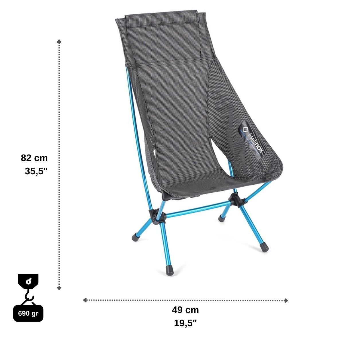 Helinox Chair Zero High Back Outdoor Kamp Sandalyesi