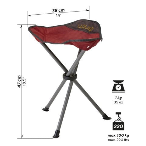 Uquip Darcy Tripodlu ve Katlanabilir Yüksek Konforlu Tabure