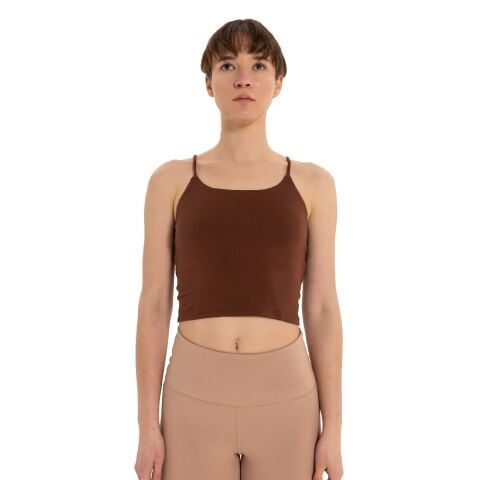 Inguz Sırt Detay İnce Askılı T-Shirt