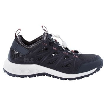 Jack Wolfskin Woodland 2 Hybrid Low W Women's Outdoor Shoes dark blue / pink