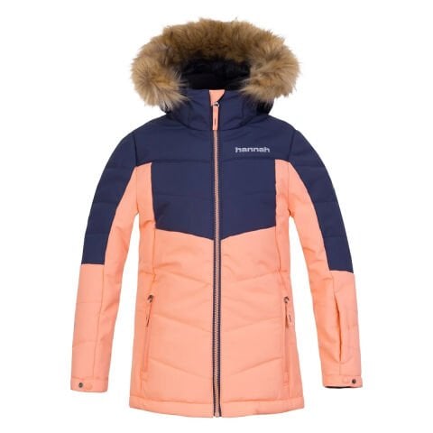Hannah Leane Jr Kids Ski Jacket cantaloupe/mood indigo