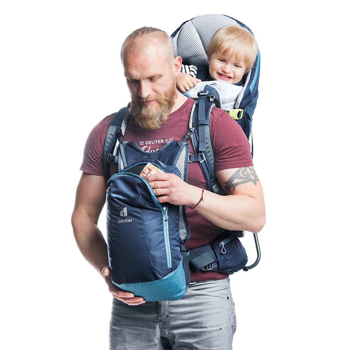 deuter kid comfort Ⅲ Deuter Kid Comfort III Framed Hiking Child Carrier for Infants and