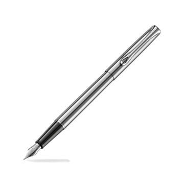 DIPLOMAT FOUNTAIN PEN TRAVELLER STEEL Metal