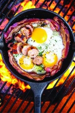 Nurgaz 10 Inch Cast Iron Pan Black