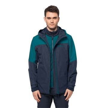 Jack Wolfskin Glaabach 3IN1 Erkek Outdoor Mont