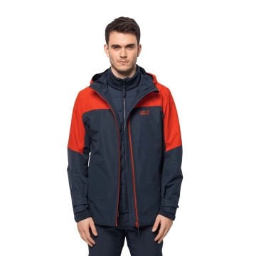 Jack Wolfskin Glaabach 3IN1 Erkek Outdoor Mont