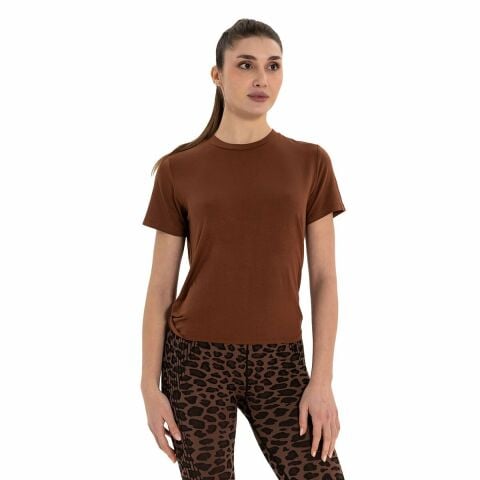 Inguz Sırt Bağlamalı Modal Yoga T-Shirt