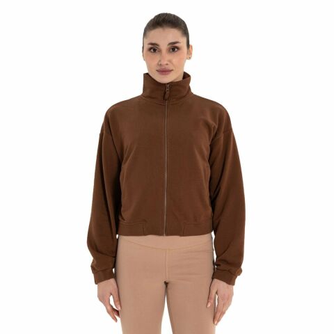 Inguz Dik Yaka Fermuarlı Sweatshirt