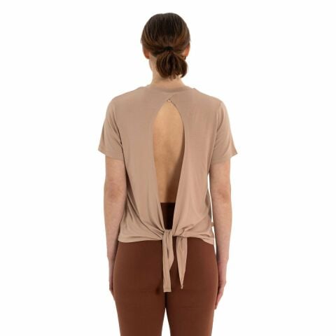 Inguz Sırt Bağlamalı Modal Yoga T-Shirt