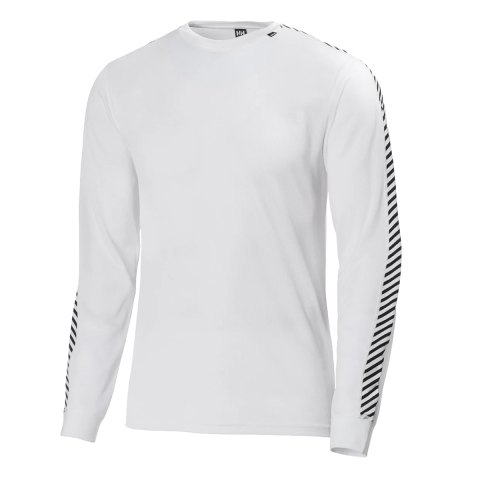 Helly Hansen Lifa Stripe Crew Thermal Underwear White