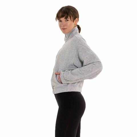 Inguz Dik Yaka Fermuarlı Sweatshirt