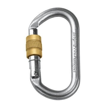 Singingrock Oval Steel Connector / Screw Gate Kilitli Çelik Karabina
