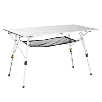 Uquip Variety L Height Adjustable Camping Table Silver
